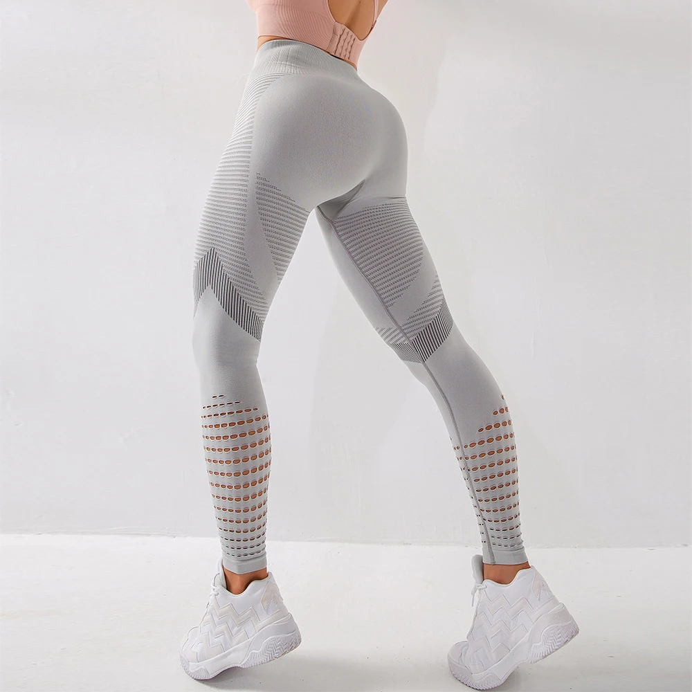 Salspor femmes taille haute poches sexy imprimer leggings push up