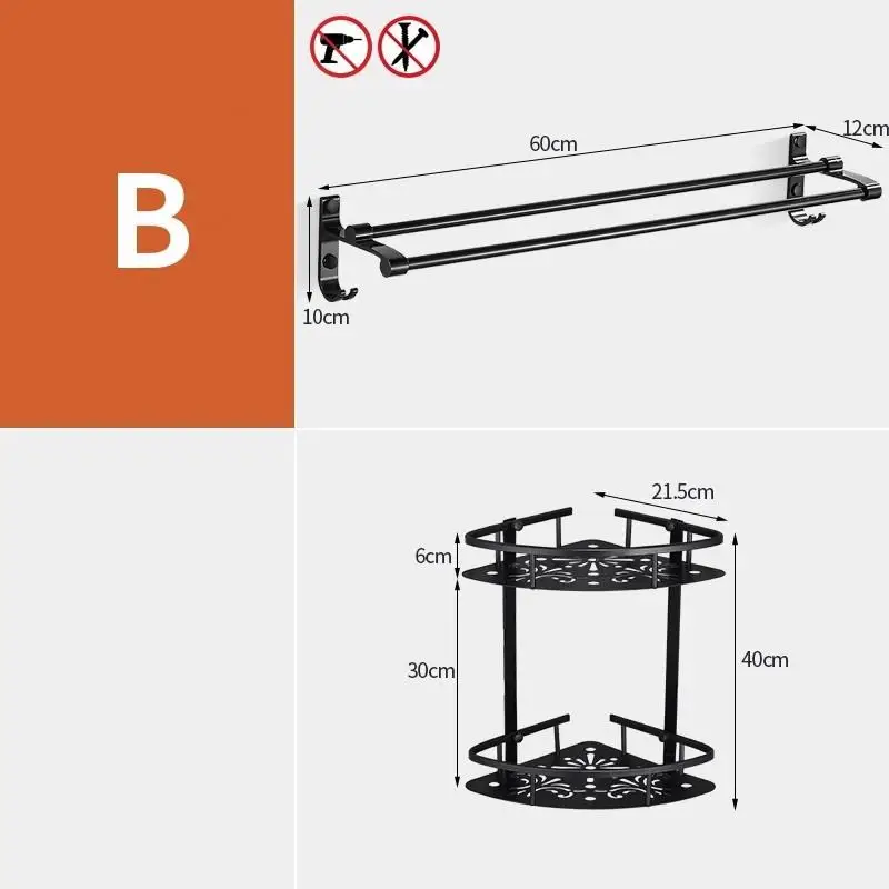 Version V Parede Mensole Prateleira Banheiro шкафы из стали Estante Meuble аксессуар Bagno полки для ванной стены Salle De Bain аксессуары Ванная комната полка - Цвет: Version V