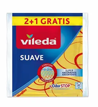 

Vileda – Soft – with 30% Microfibre Cloths – Pack of 2 + 1 Free