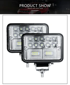 

12V 24V 78W 4 Inch 6000K White High Brightness 26LED Truck Trailer Work Light Spot Lamp Unversal Car Accessories