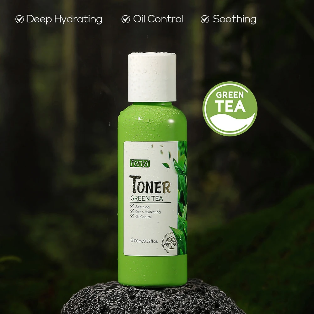 Green Tea Toner Skin Essence Water facial essence toner remove acne face toner Repair Acne Marks Even Skin Tone Face Care Serum 100ml