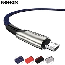 NOHON цинковый сплав Быстрая зарядка Micro USB кабель для samsung S7 Xiaomi huawei LG sony Motorola Tablet Android Мобильный телефон шнур провод