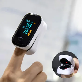 

Portable Finger-Clamp Pulse Oximeter Medical Finger Blood Oxygen Saturometro Heart De Oximeter LED Pulse Oximetro Monitor