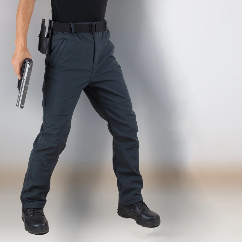 

Shark Skin Winter Tactical Trousers Men's Overalls Fleece Warm Outdoor Training Military Tactical Cargo Pants Men Army Trousers