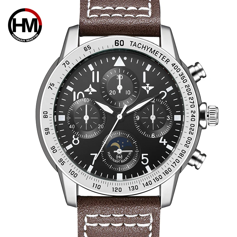 

Hannah Martin Watches Men 2020 Fashion Quartz Clock Top Brand Luxury Stainless Steel Waterproof Wrist Watch Male Accesories
