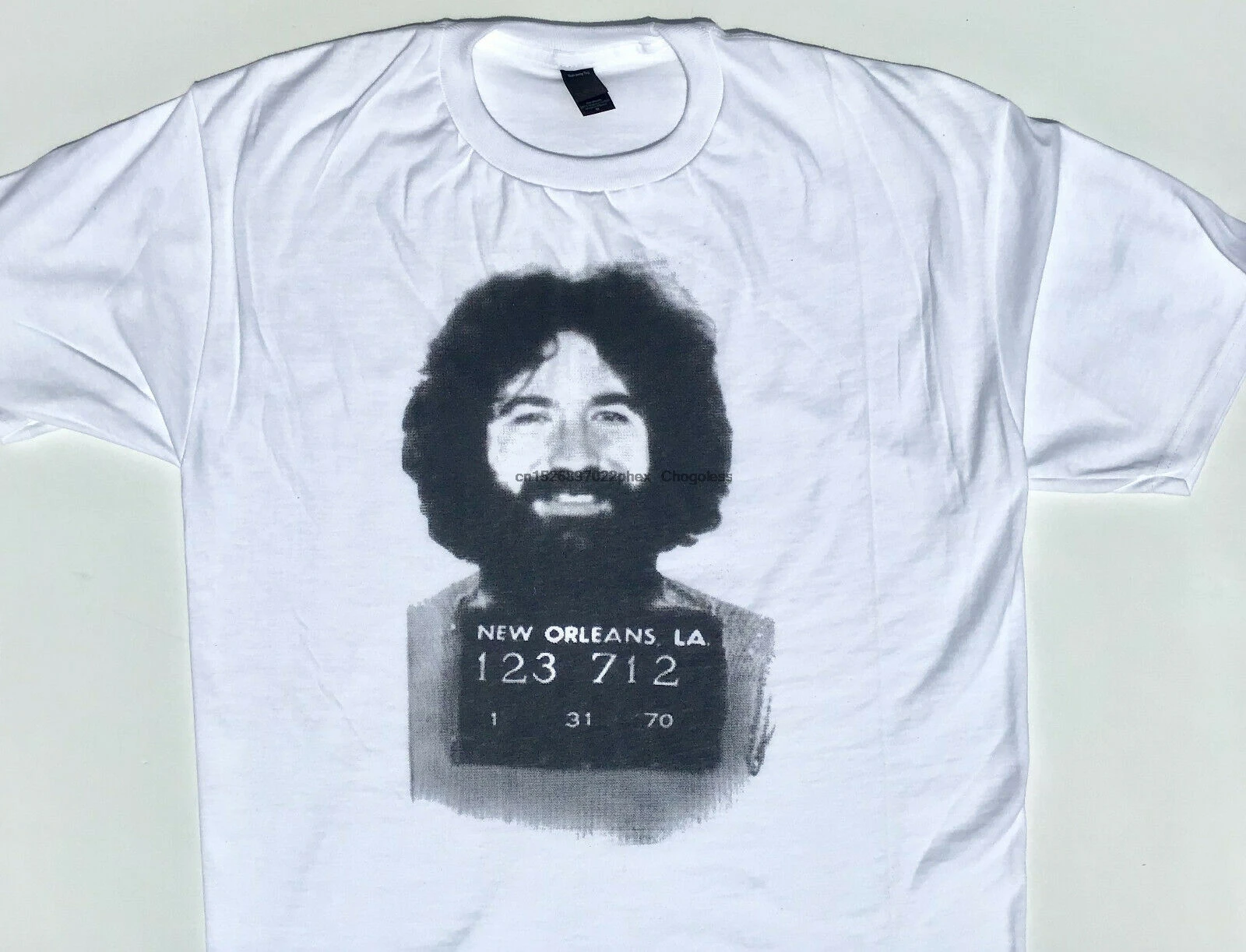 Джерри GARCIA MUGSHOT футболка $20 размеры S-3XL Бесплатная доставка рок музыки изгой новая
