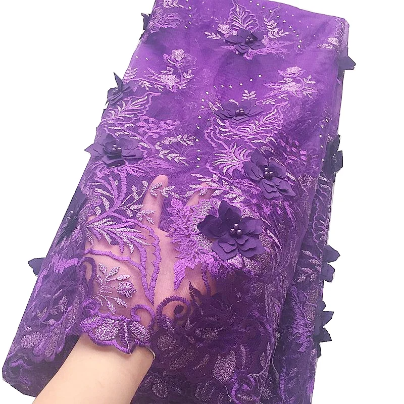 Свадебная нигерийская кружевная ткань 2020 Высококачественная африканская