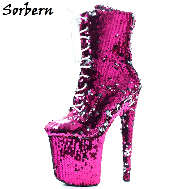 Sorbern Shiny Sequins Women Boots 