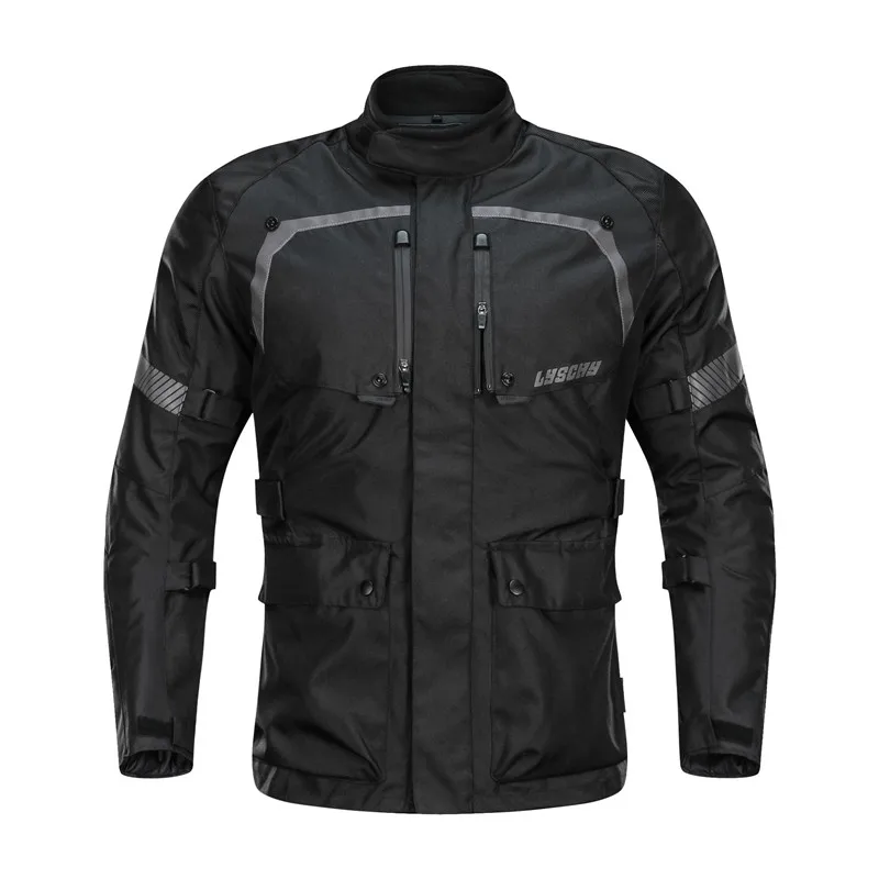 LYSCHY мотоциклетная куртка для верховой езды ветрозащитная полная защитная Экипировка Броня осенне-зимняя мото одежда