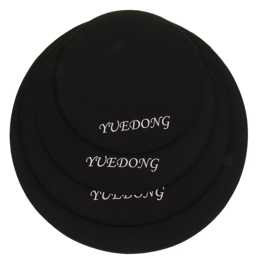 1 Pack Rubber Cymbal/Bass Drum Silencer Dampener Practice Pads Band Mat