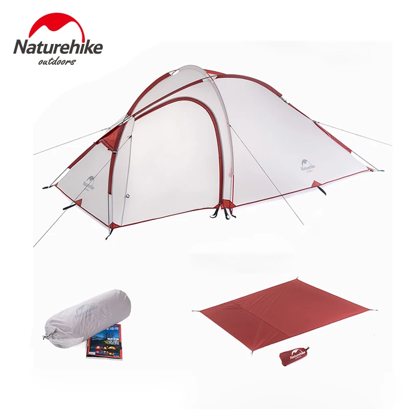 Палатка NatureHike Hiby туристическая на 2 3 человек нейлоновая силиконовая