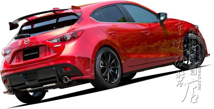 Подходит для Mazda Axela ночной Спорт KS углеродного волокна хвосты крыло спойлер