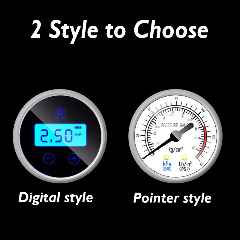 Цифровой шинный насос постоянного тока 12 вольт автомобильный портативный воздушный компрессор насос 150 фунтов/кв. дюйм автомобильный воздушный компрессор для автомобилей мотоциклов велосипедов