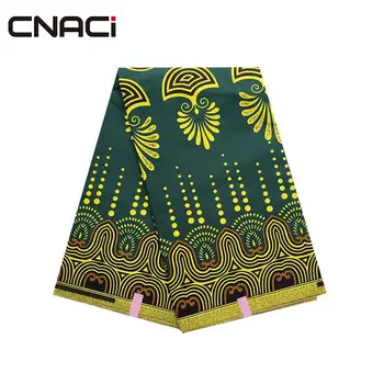 

CNACI New Fashion 6 Yards/Piece African Fabric Ankara Veritable Wax Tissu Africain Ankara Real Wax Prints Fabric For Women Cloth