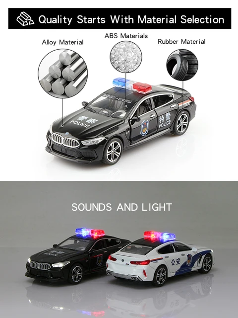 ChiMei M8 1:32 Simulation Police Car Model Alloy Six Doors Open Sounds And  Light Boy' Toys Exquisite Decoration Collection Gifts - AliExpress