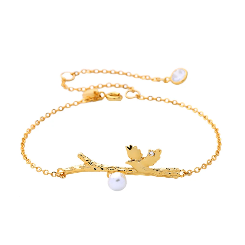 2019 Gold Color Resin Bracelets For Women Crystal Acrylic Glass Pearls Chains Fashion Jewerly Wholesale Handmade | Украшения и