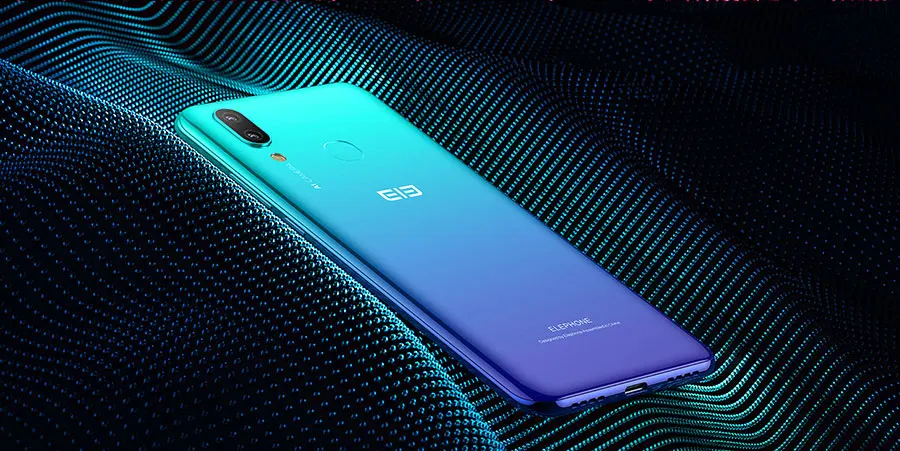 Elephone A6 MAX смартфон 6,5" Waterdrop экран MT6762V Android 9,0 4 Гб 64 Гб 3400 мАч 20MP отпечатков пальцев OTG NFC 4G, мобильный телефон с функцией