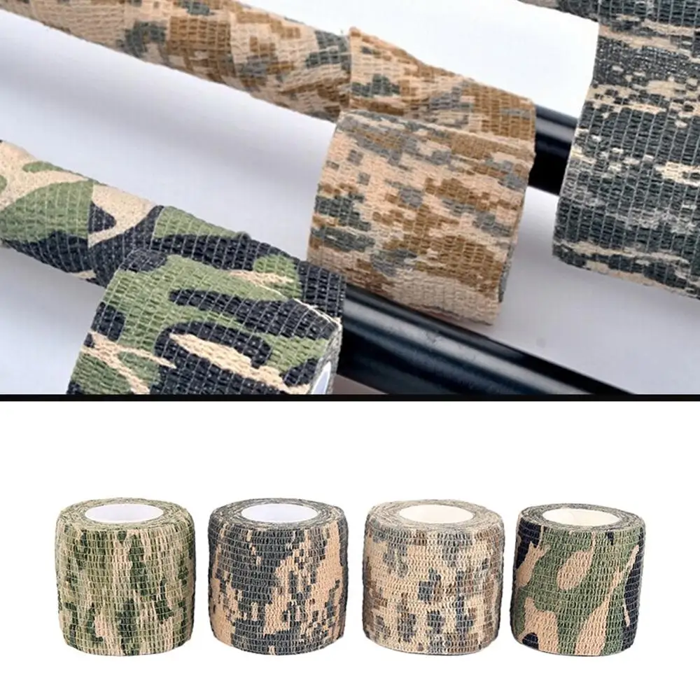 

Outdoor Camping Army Camo Hunting Tool Camouflage Stealth Tape Waterproof Wrap For Climbing Camping survival Portable equipment