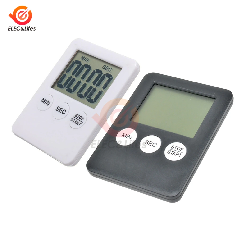 Супер Мини ЖК цифровой электронный таймер квадратный кухонный будильник прямого