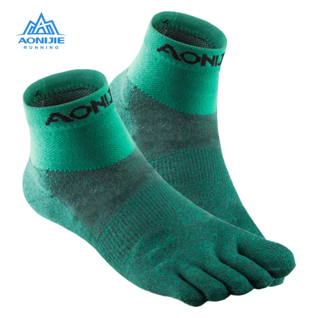 AONIJIE Unisex Sports Socks Lightweight Low Cut Athletic Toe Outdoor Hiking Running Five-Finger Breathable Gym Sock | Спорт и