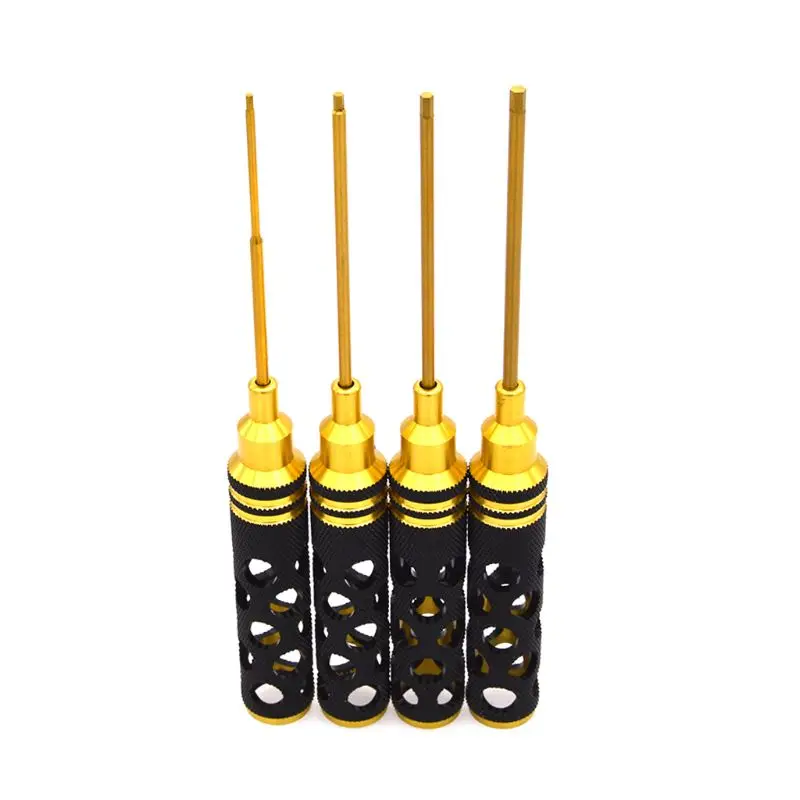 

4pcs Hollow Hex Screwdriver 1.5 2.0 2.5 3.0mm Repair Tool for RC Helicopter Toys