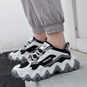 

Korean classic thick bottom sports tide shoes breathable fashion student casual sports shoes tide style vitality sports shoes
