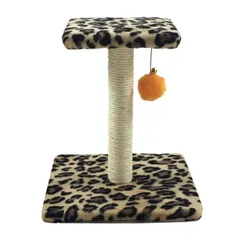 

Cat Tree Condo Tower Post for Indoor Cats Kitten House Furniture Trees and Towers with Plush Ball Climbing Scratching