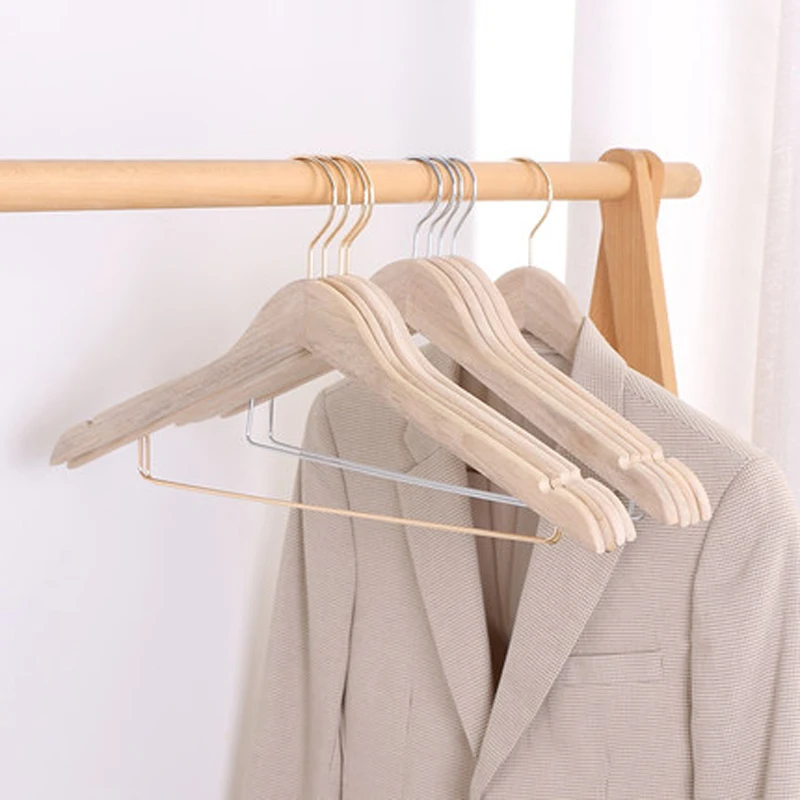 

Вешалка для пальто Camphorwood 5 шт./лот, нескользящая вешалка для одежды из массива дерева, гардеробная, компактная вешалка для костюмов, курток, брюк, рубашек