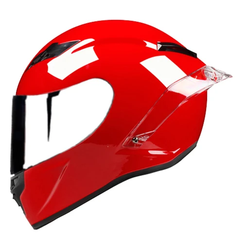 Мотоциклетный Полнолицевой шлем ярко-красный Capacete De Motocicleta Casque Moto cask DOT approved Casco Para Moto шлем для гонок - Цвет: 2