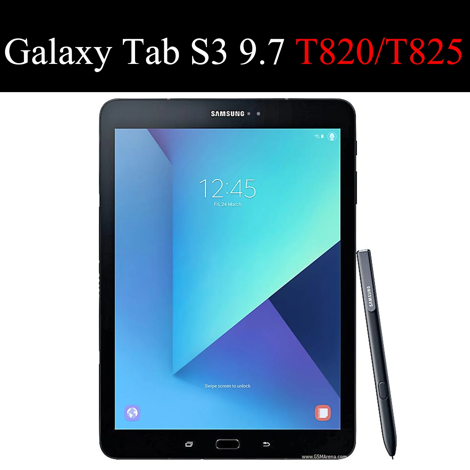 Чехол-книжка для планшета чехол для samsung Galaxy Tab S3 9," fundas smart sleep Wake чехол подставка твердый капа, складываются в три раза для SM-T820/T825