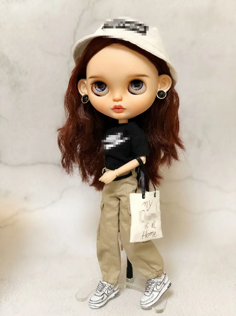 1 шт. Модные Длинные повседневные армейские штаны с поясом для кукол blyth, azone, licca, ob24 1/6 аксессуары для кукол