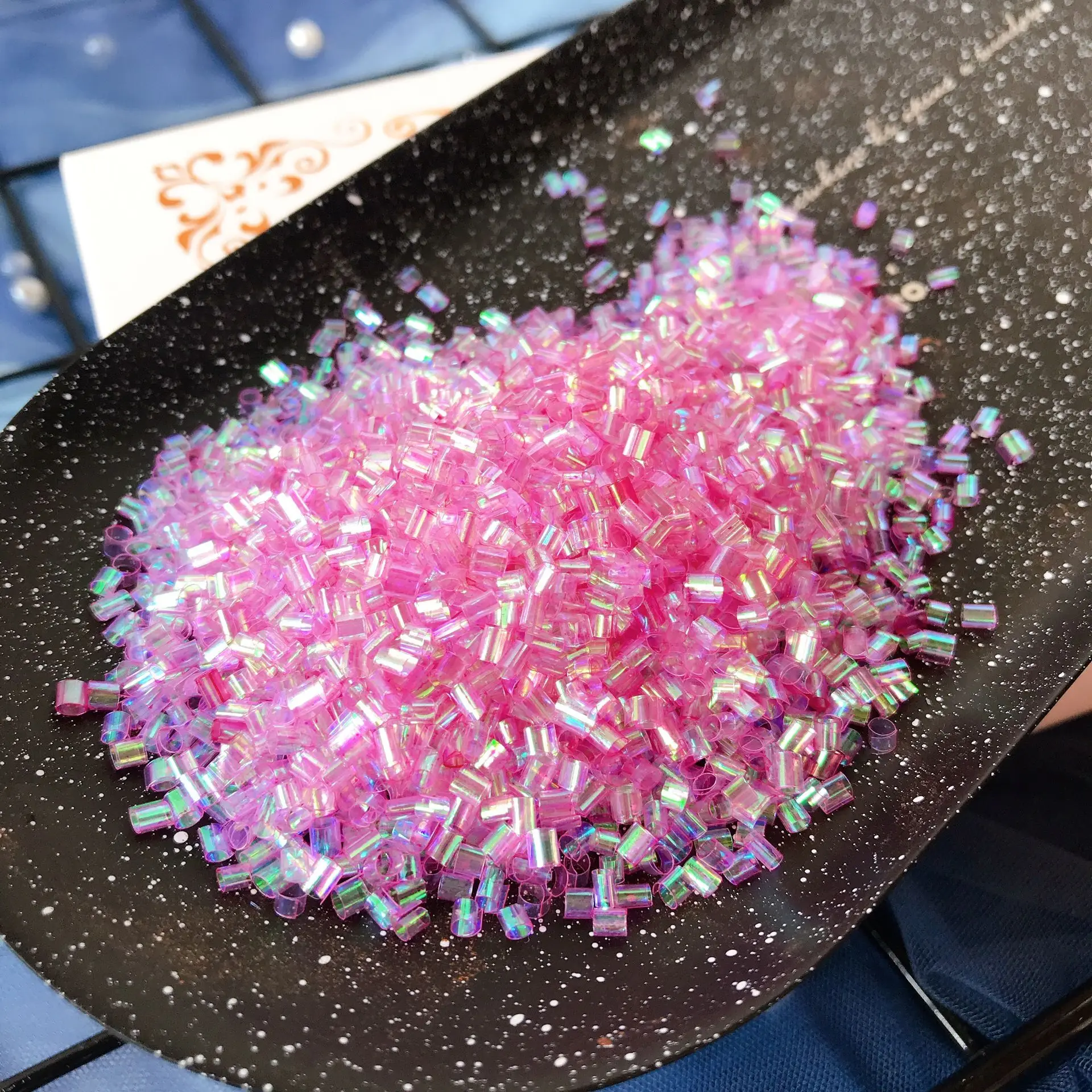 50g Iridescent Bingsu Beads - Crunchy Slime Add Ins For ASMR & DIY Crafts