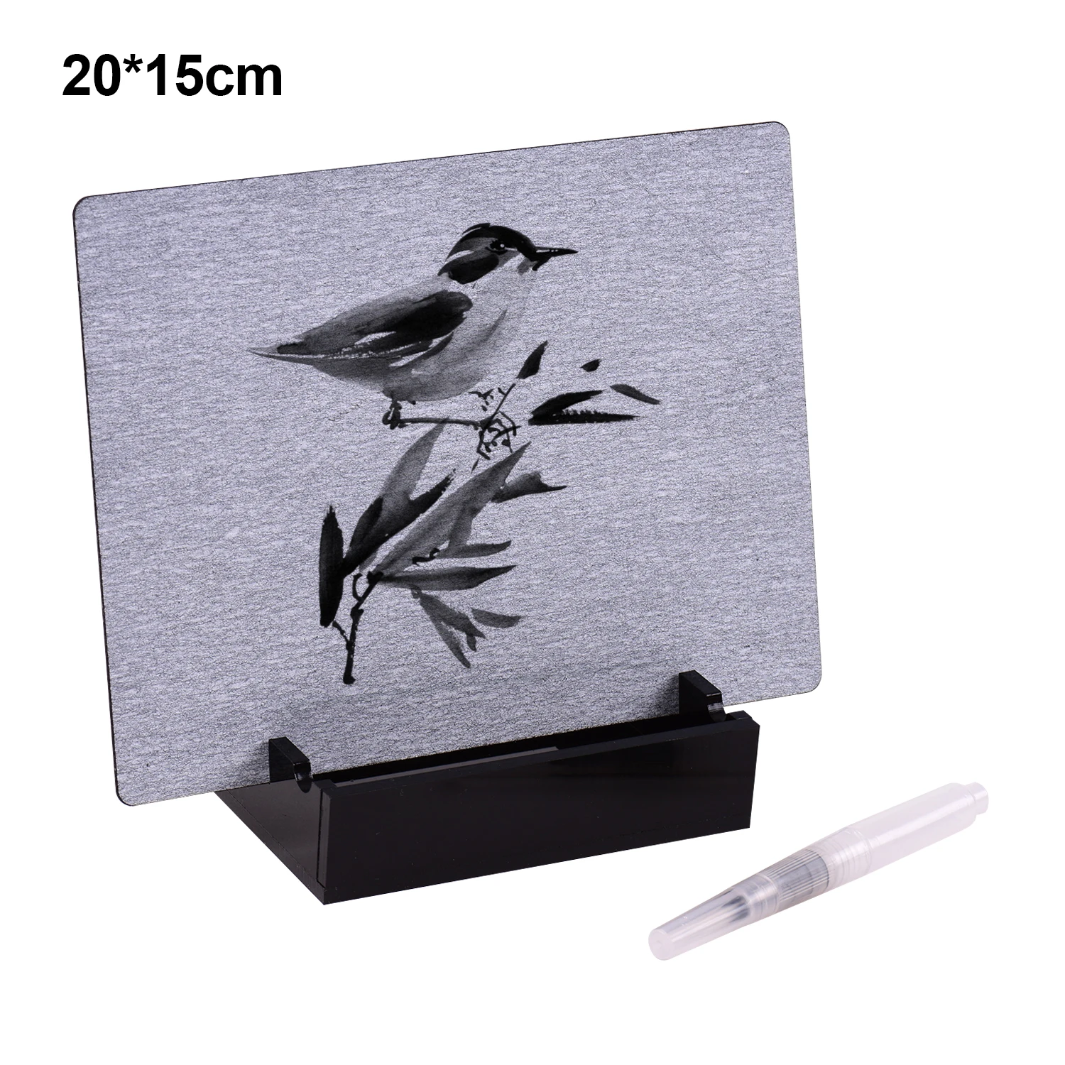 BAODBF Buddha Board - Wiederverwendbare Wasser-Maltafel Mit Pinsel (Klein)