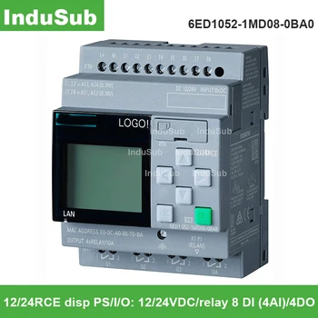 

New LOGO 6ED1052-1MD08-0BA0 12/24RCE Logic Module PLC With Display Module 12/24V DC/RELAY 8 DI 4AI 6ED1 052-1MD08-0BA0 PLC