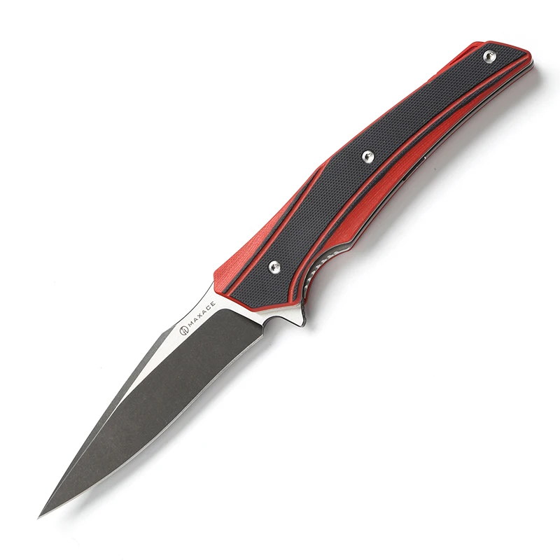 MAXACE ranger тактический складной нож XW42 лезвие KVT шарикоподшипник G10 Ручка Кемпинг Охота Открытый выживания Ножи EDC инструменты - Цвет: Red(2)