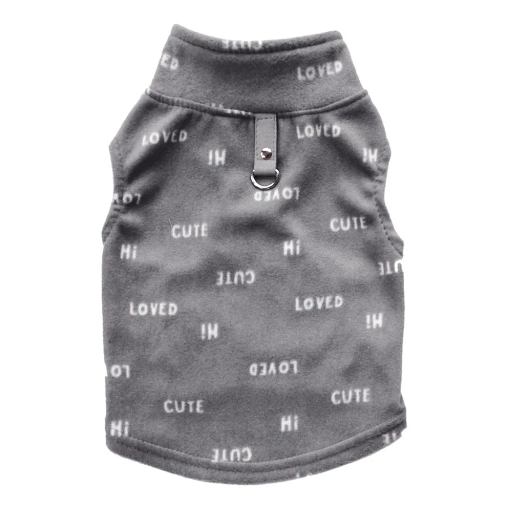 Pet dog fleece lapel vest pet dog cat fluffy warm vest puppy dog clothing pet dog clothes winter warm vestiti chihuahua 20D25 (20)