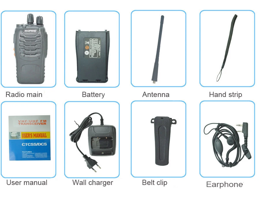 2 шт./лот baofeng BF 888S иди и болтай Walkie talkie двухстороннее радио комплект 888s UHF 400 470 МГц