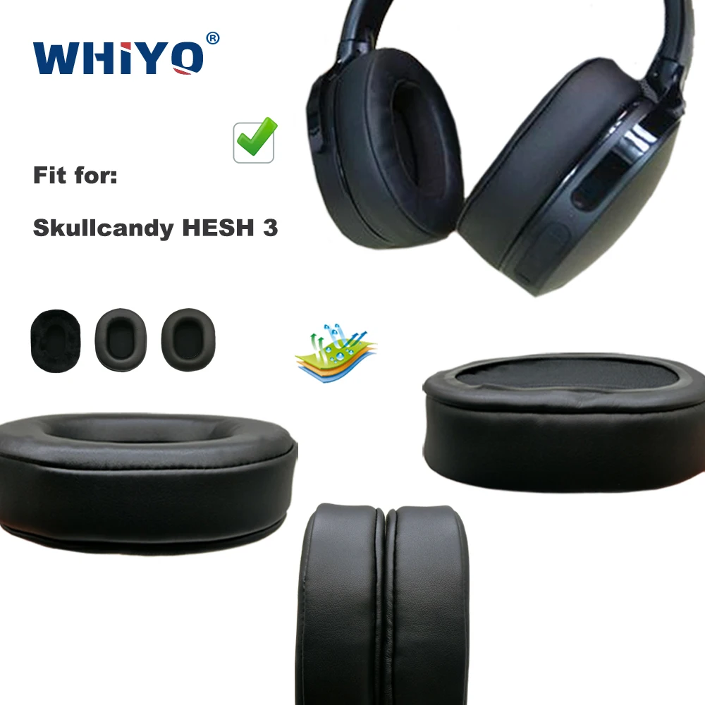 Cuscinetti Auricolari Di Ricambio Per Skullcandy Hesh 3 Hesh3 Cuffie Cuscino In Pelle Paraorecchie In Velluto Cuffie