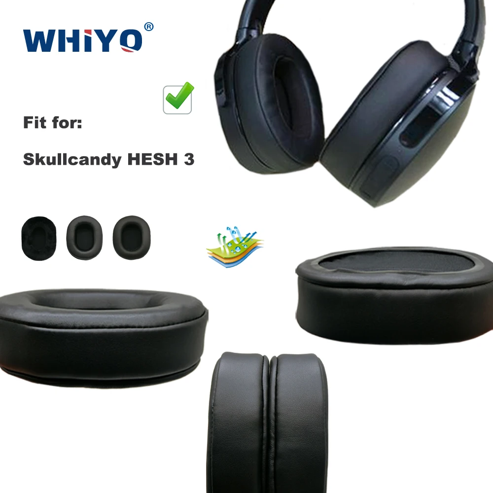 Replacement Ear Pads for Skullcandy HESH 3 HESH3 Headset Parts Leather  Cushion Velvet Earmuff Earphone Sleeve Cover|Earphone Accessories| -  AliExpress
