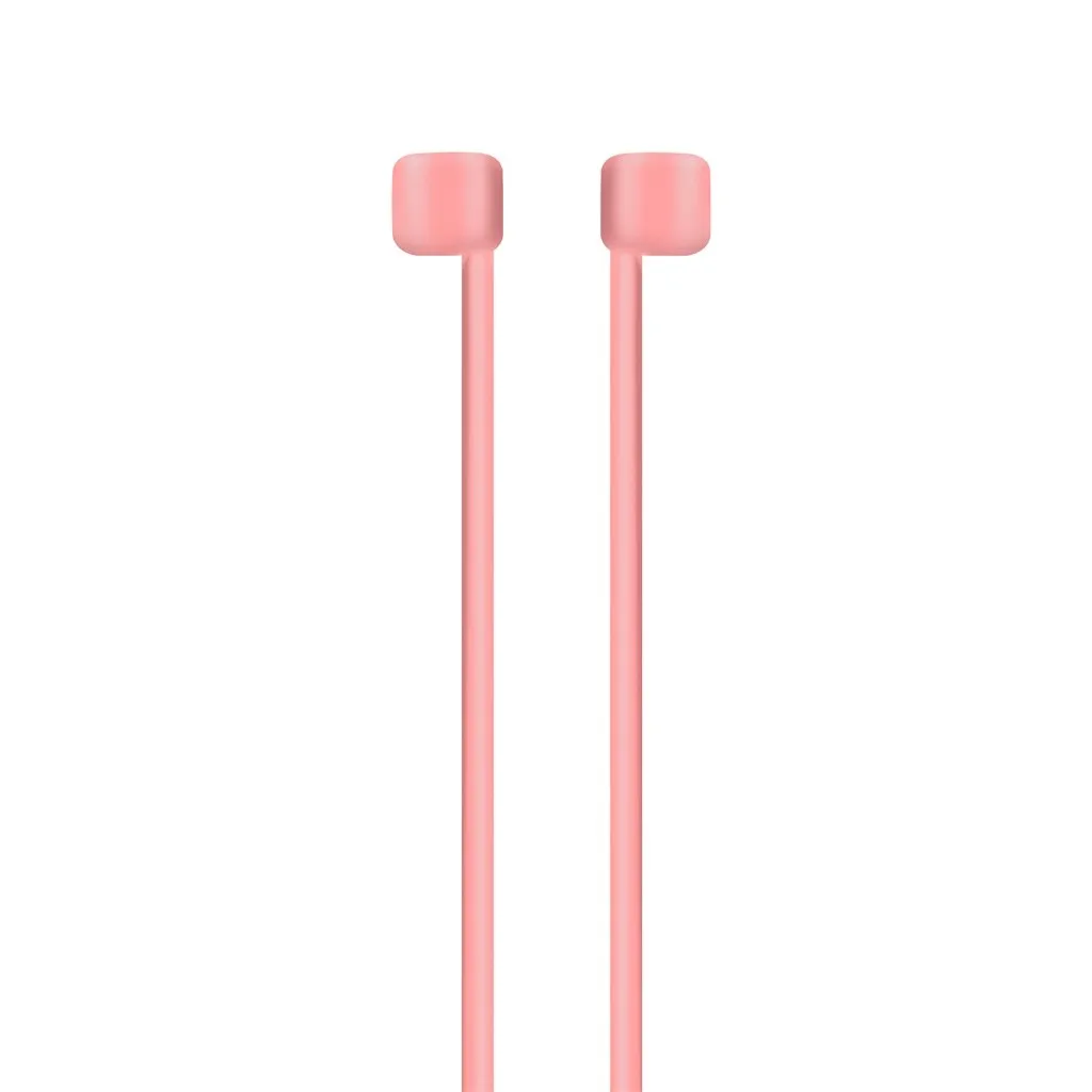 VOBERRY, портативный аксессуар для гарнитуры, набор для Airpods 2& 1, чехол для зарядки, силиконовый защитный чехол и брелок с помпоном, ремешок 829#2