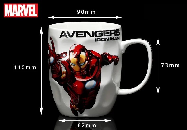 Дисней керамическая чашка подлинный Marvel Мстители 4 Капитан Америка Raytheon Халк Железный человек чашка