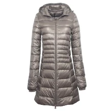 Wipalo, 7XL размера плюс, длинный пуховик, женский зимний ультра легкий пуховик, женский пуховик с капюшоном, пальто для женщин, большие размеры