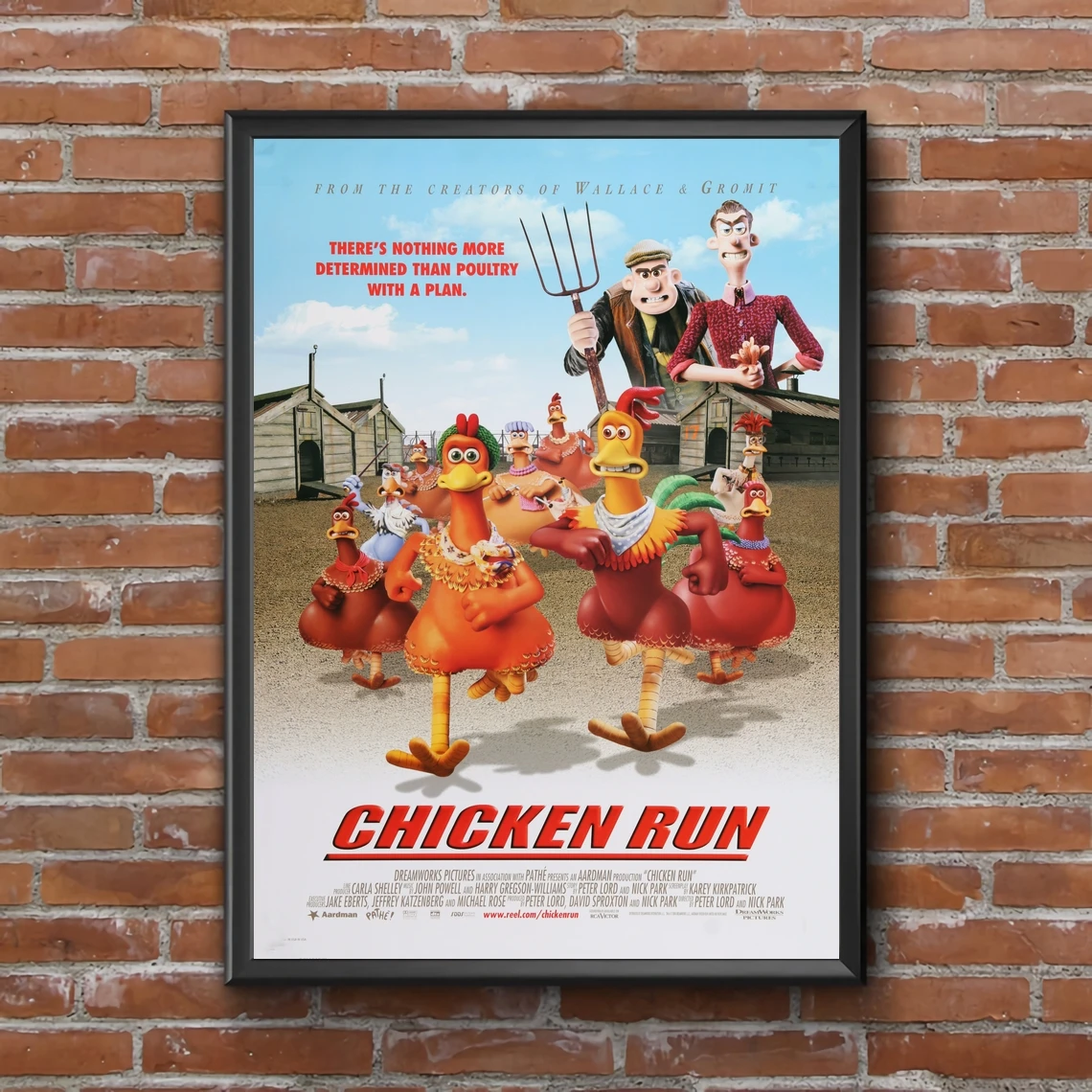 Chicken Run Poster Paint