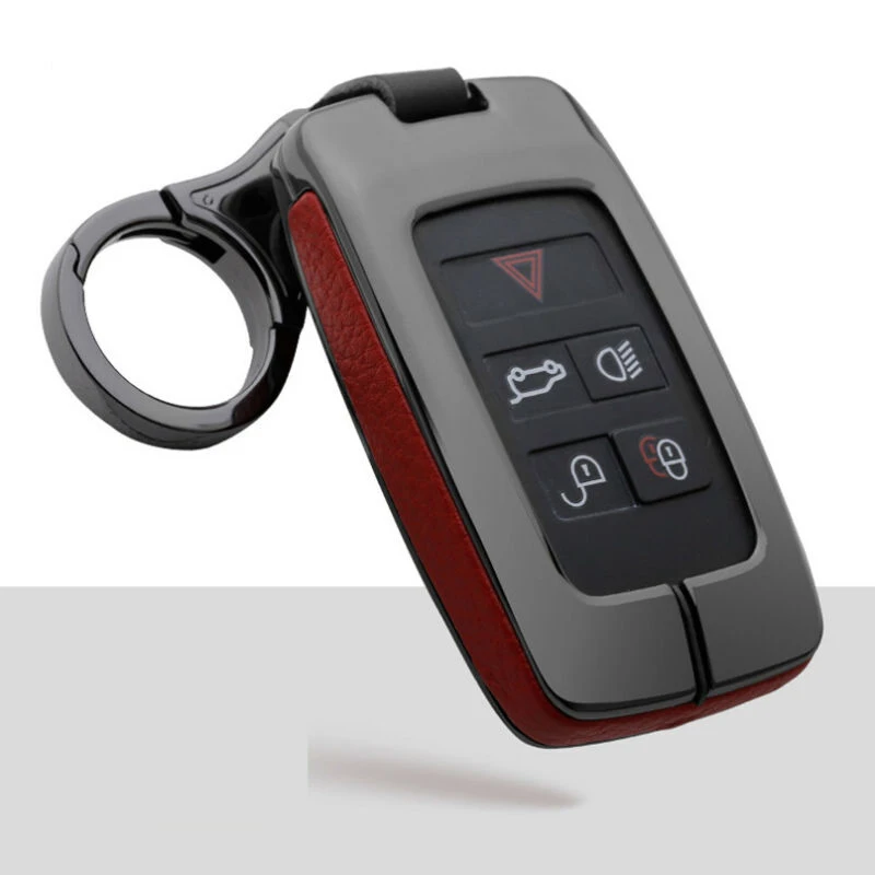 1pc Car Key Case Cover With Key Chain For Jaguar E Pace Auto Key Case