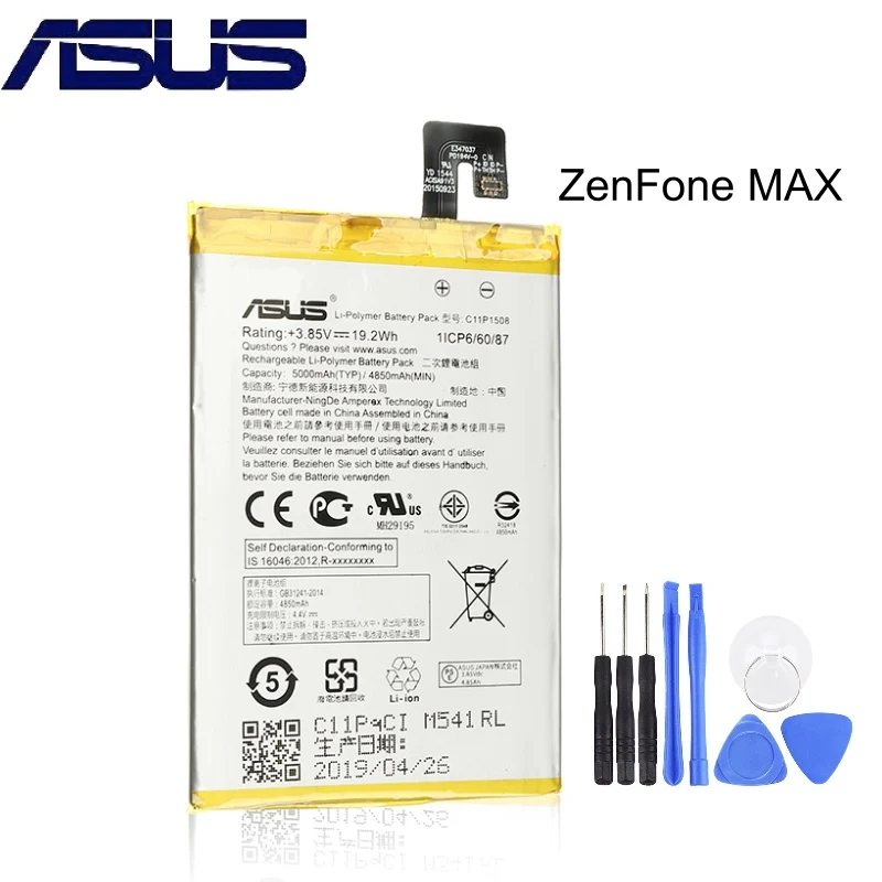 Оригинальный аккумулятор для телефона ASUS C11P1508 Zenfone max 5000Z C550KL ZC550KL Z010AD Z010DD Z010D Z010DA