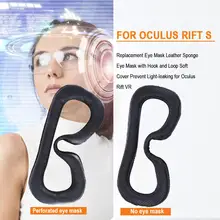 Rondaful новая сменная маска для глаз кожаная мягкая маска для глаз с крюком и петлей мягкая крышка предотвращает легкопротекание для Oculus Rift VR