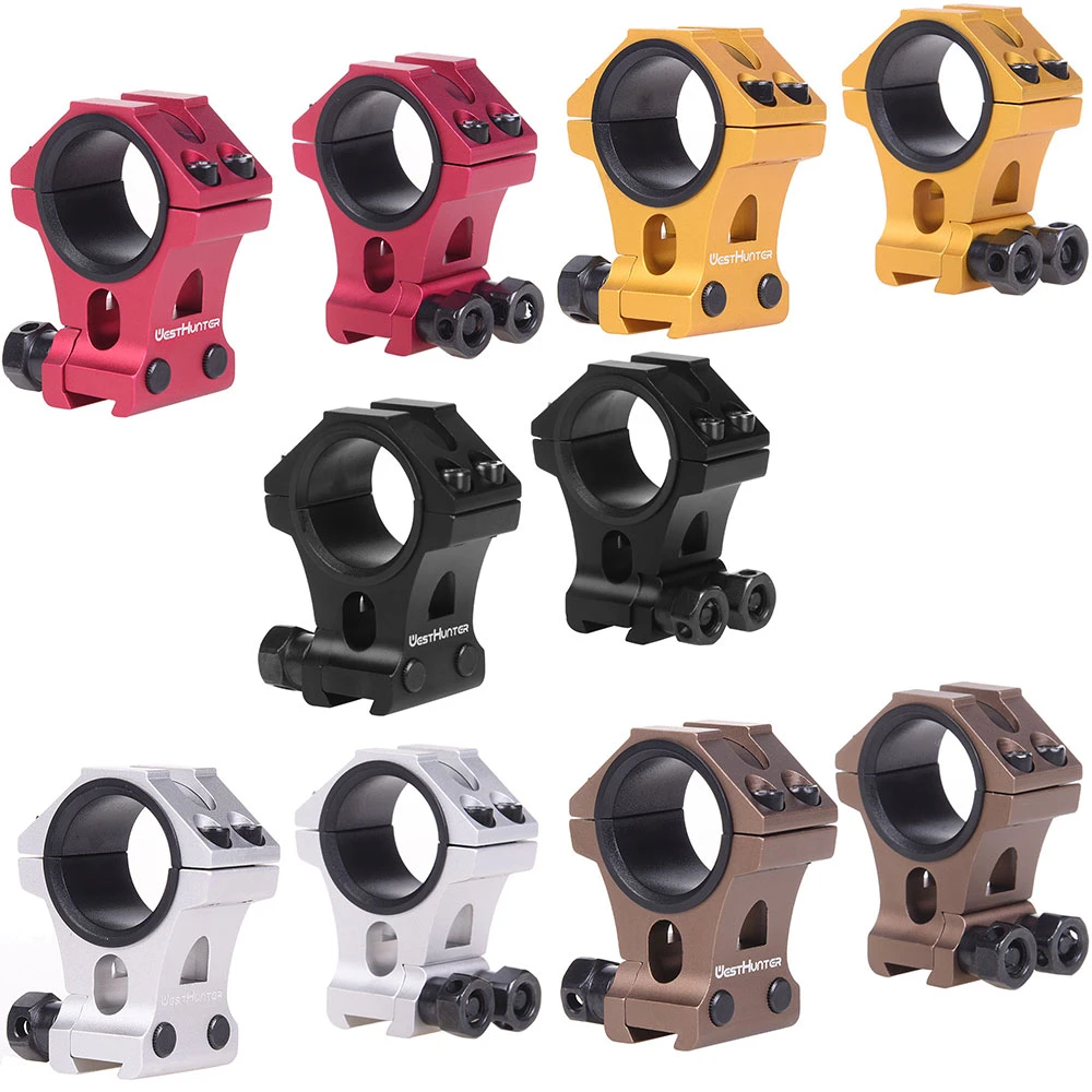 Westhunter High Profile Dovetail Scope Rings 1'' 30mm Cnc Machined