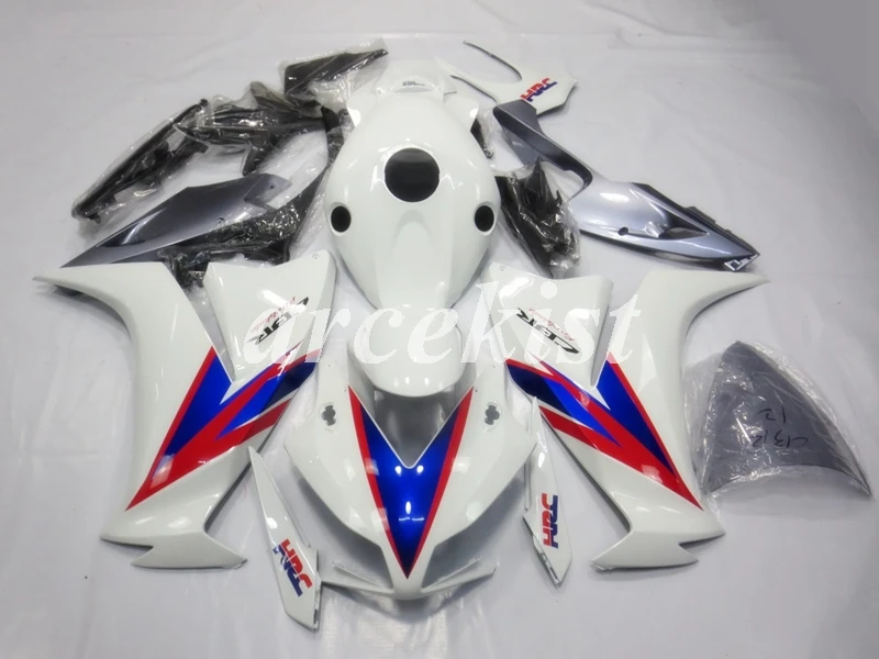 ABS Полный обтекатели комплект Подходит для HONDA CBR1000RR 2012 2013 для детей возрастом 12, 13, 14, 15, 16 CBR1000 1000RR тела комплект синего и белого цвета