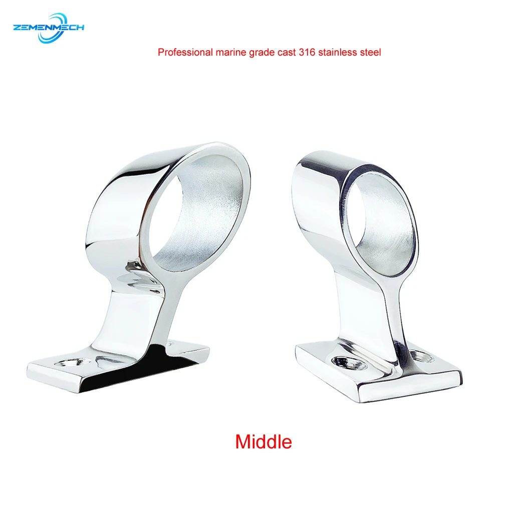 316 Stainless Steel Boat Hand Rail Fitting Marine Railing Support Bracket Tube Stanchion Hardware Yacht Accessories Bassfishing
