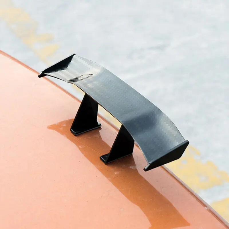 Задний спойлер автомобиля крыло мини Замена Внешний ABS черный части 1 шт. углеродное волокно